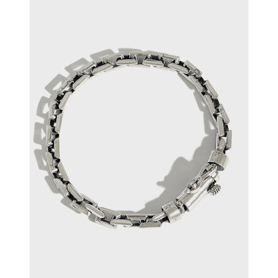 Pulsera de Plata Esterlina con Cruz Vintage Desgastada - Diseño Personalidad - Image 8