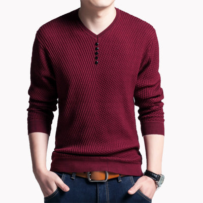 Suéter de Cuello Redondo con Bloques de Color para Hombre Joven - Image 5