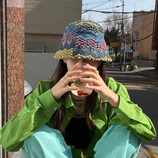Gorro Tejido Jacquard en Lana para Mujer - Image 3