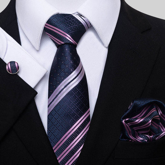 Conjunto de Corbata, Pañuelo y Gemelos para Hombre - Elegancia Empresarial - Image 32