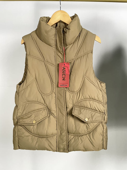 Chaleco Acolchado Down Cuello Alzado - Versátil y Moderno - Image 10
