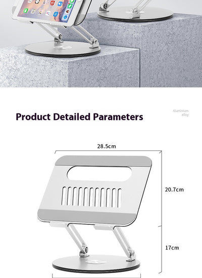 Soporte Ajustable para Laptop en Aluminio - Elevable, Giratorio y Plegable - Image 8