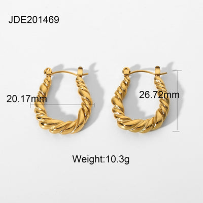 Aretes Circulares de Acero Inoxidable - Joyería Minimalista - Image 6