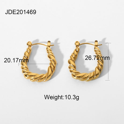 Aretes Circulares de Acero Inoxidable - Joyería Minimalista - Image 6