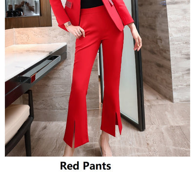 Traje Ejecutivo Femenino Ajustado Elegancia Profesional - Image 8
