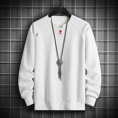 Sudadera Cuello Redondo con Parche Bordado de Cinco Estrellas - Image 5