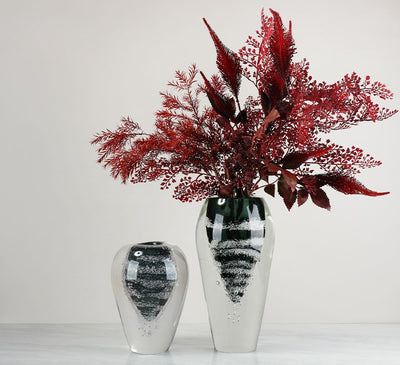 Jarrón de Cristal Elegante con Flores de Burbujas - Decoración Premium para Espacios de Lujo - Image 9