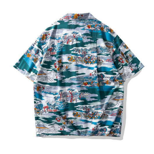 Camisa Hawaiana Cuello Cubano Floral - Image 45