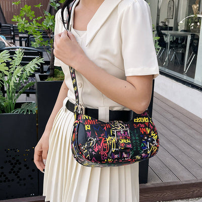 Bolsa de Hombro Messenger con Diseño de Letra de Moda - Image 3