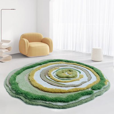 Tapete Tejido a Mano en Lana Mixta - Diseño Moderno para Dormitorio y Sala - Image 2