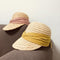 Sombrero de Algodón Plisado con Moño para Mujer - Versátil y Elegante