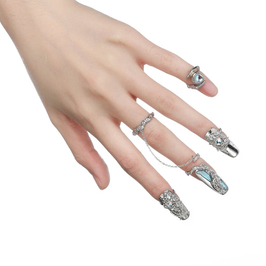 Anillo Abierto de Manicura con Personalidad de Moda - Image 5