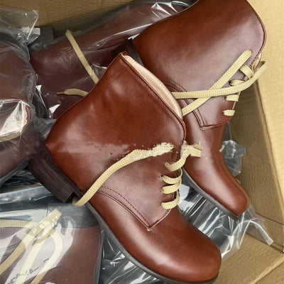 Botas Bajas Clásicas de Caña Redonda en Colores Sólidos - Image 2