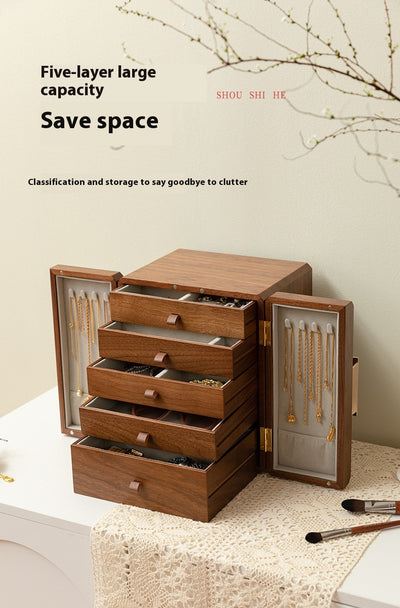 Caja de Joyería de Madera Estilo Chino - Organizador Elegante para Joyas - Image 10