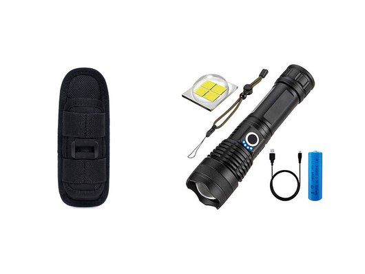 Linterna LED Recargable de Alto Rendimiento con Zoom y Pantalla Digital - Image 6