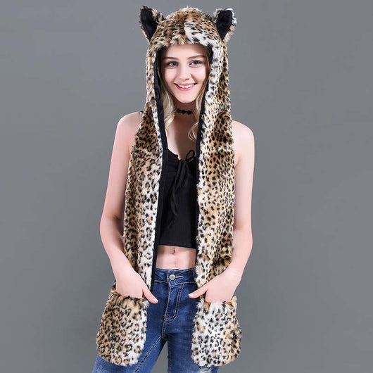 Conjunto Infantil 3 en 1: Gorro, Bufanda y Guantes con Diseño Animal de Peluche