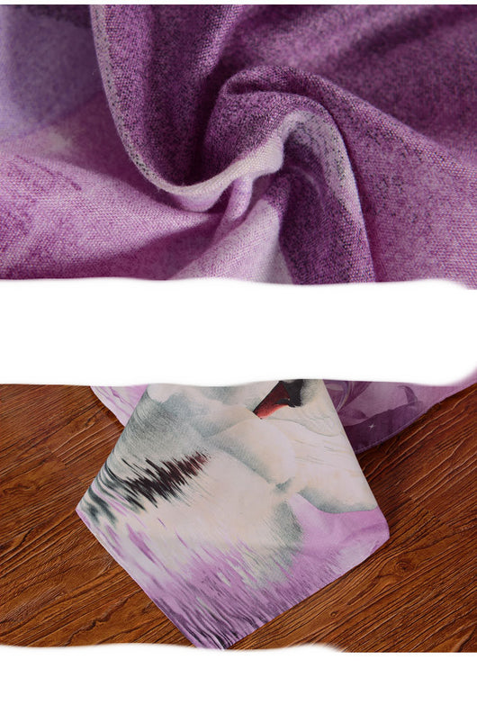 Juego de Cama de Cuatro Piezas con Impresión y Teñido Reactivo - Image 4