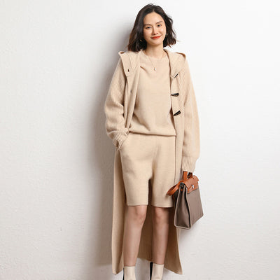 Abrigo Trench Grueso con Capucha y Botones de Cuerno - Image 3