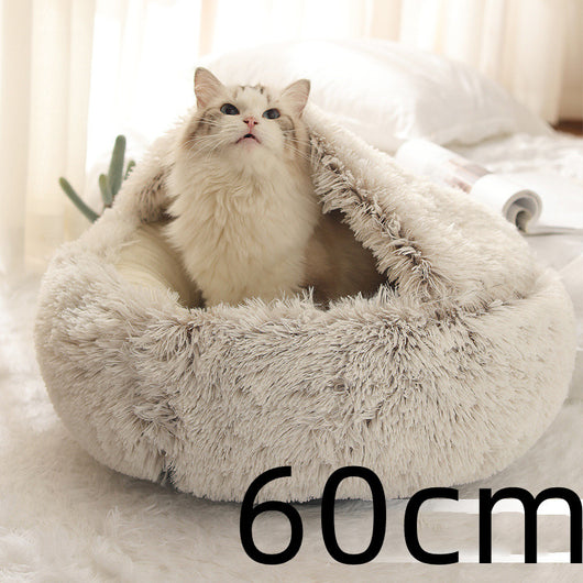 Cama 2 en 1 para Perros y Gatos - Cama Cálida de Felpa Suave Tipo Casa - Image 90