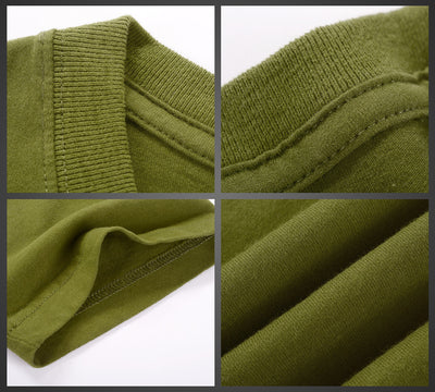 Playera de Algodón para Hombre Colores Sólidos Clásica - Image 8