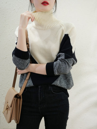 Suéter Cuello Alto de Lana Merino - Prenda Base Versátil - Image 16
