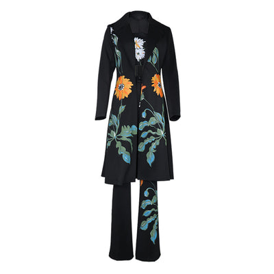 Chaqueta Cortavientos Larga Estampada para Mujer - Conjunto de Moda y Elegancia - Image 2