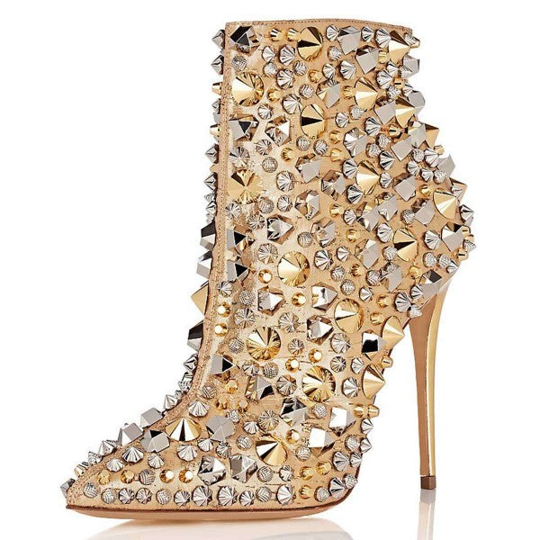 Botas de Tacón Alto Gamuza con Hebillas - Calzado Elegante para Invierno