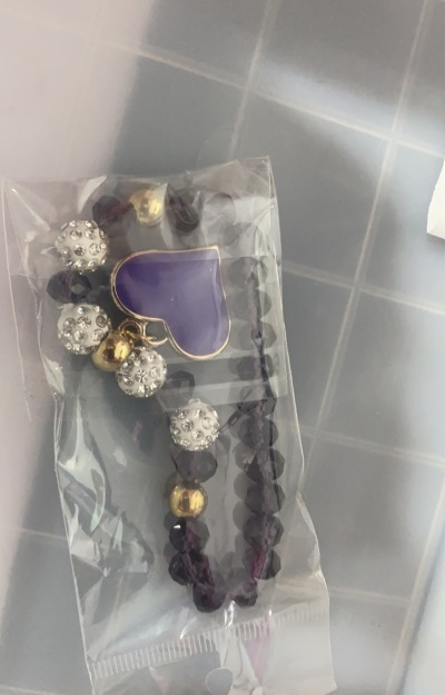 Pulsera Elástica de Cristal con Corazón - Brazalete Ajustable - Image 10