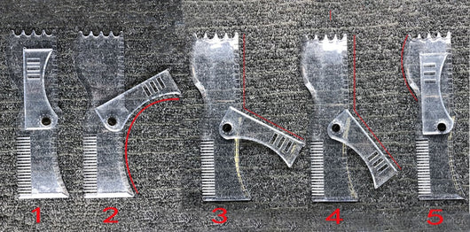 Peine Plantilla para Dar Forma a la Barba con Peines Giratorios Integrados - Image 11