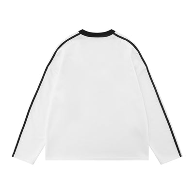 Playera Manga Larga con Diseño de Contraste Estilo Urbano Americano - Image 14