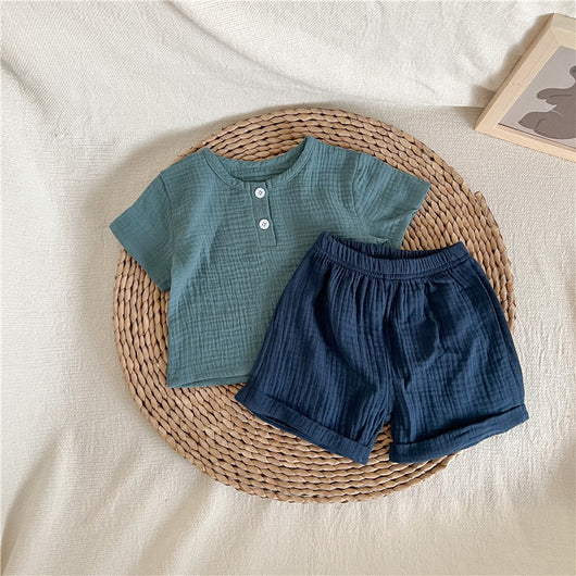 Conjunto de Algodón para Bebé - Playera y Shorts Unisex - Image 11