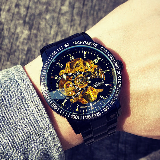 Reloj Mecánico Automático Hueco para Hombre Resistente al Agua - Image 10