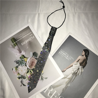 Blusa Elegante con Corbatín de Strass Brillante para Mujer - Image 16