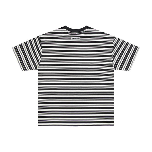 Camiseta Rayada de Cuello Redondo para Hombre - Image 2