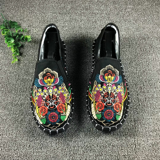 Zapatos de tela bordados con dragón - Image 12