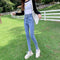 Jeans Cintura Alta Mujer Estilo Otoño