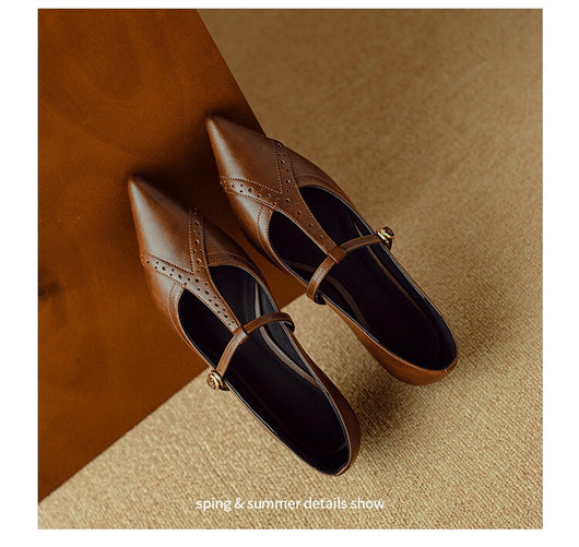 Zapatos Planos Puntiagudos Marrón - Cómodos y Versátiles para Diario - Image 20