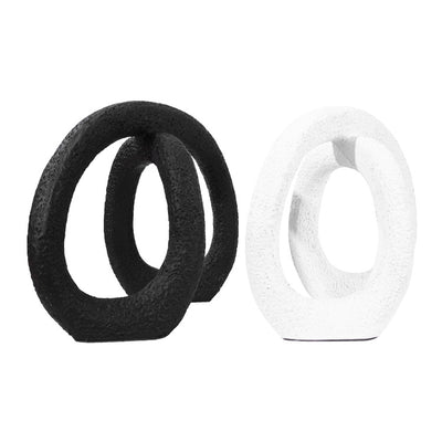 Anillo Minimalista Blanco y Negro - Joyería Contemporánea - Image 9