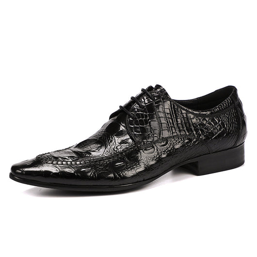 Zapatos de Vestir Hombre Patrón Cocodrilo Estilo Británico - Image 5