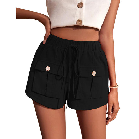 Pantalones Rectos Sueltos con Bolsillos y Cintura Ajustable - Image 2