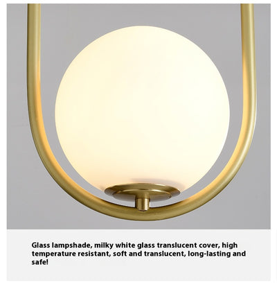 Lámpara Colgante de Cobre Minimalista Moderna para Dormitorio - Image 25