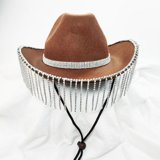 Sombrero Vaquero Denim con Cristales para Dama de Honor - Image 10