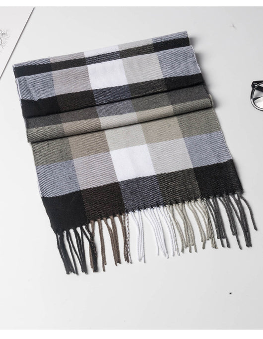Bufanda Cuadriculada para Hombre - Cálida y Versátil - Image 18