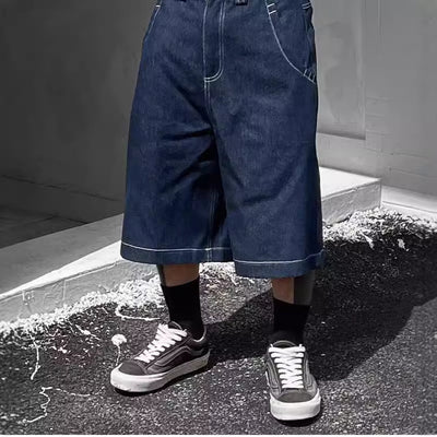 Shorts de Mezclilla Holgados para Hombre - Estilo Costa Oeste Estadounidense - Image 3