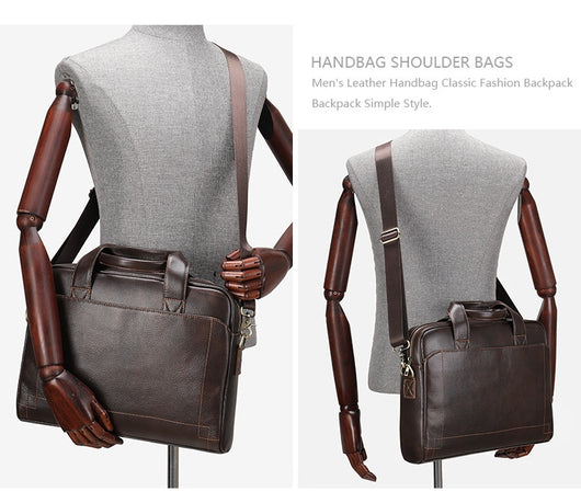 Bolso de Cuero Genuino para Hombre - Piel de Res Primera Calidad - Image 6