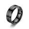 Negro titanium steel ring Number 10 Negro