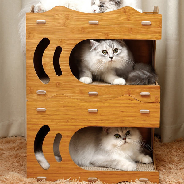 Rascador Vertical Doble Capa Resistente al Desgaste para Gatos