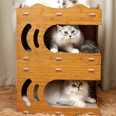 Rascador Vertical Doble Capa Resistente al Desgaste para Gatos