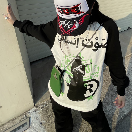 Camisa Suelta Hip Hop - Estilo Urbano Oversized - Image 3