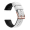 Silicone Double Layer Color Strap Stainless Steel Comfortable Waterproof Black and White rose Gold buckle 20mm